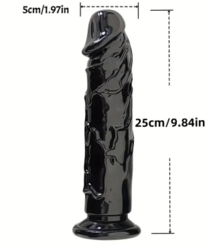 25cm Black Dildo.