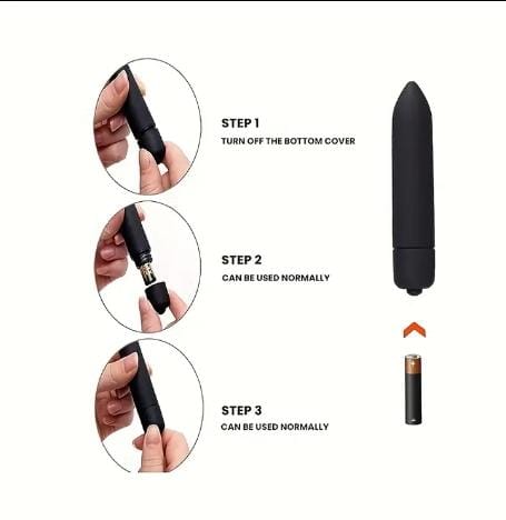 Black Mini Bullet Vibrator.