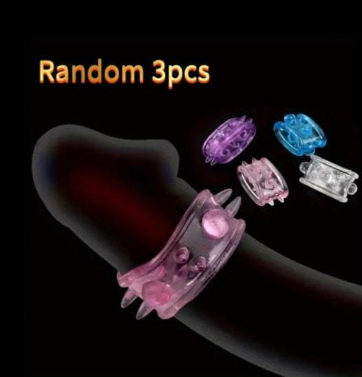 3 piece silicone cock rings