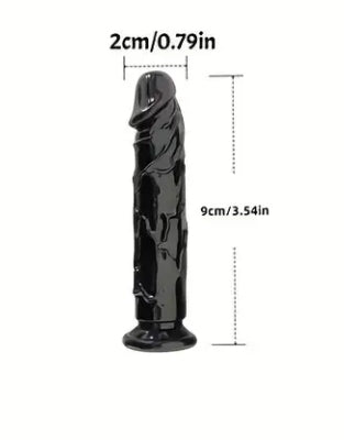 9cm black dildo.